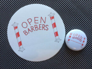 Open Barbers logo badge